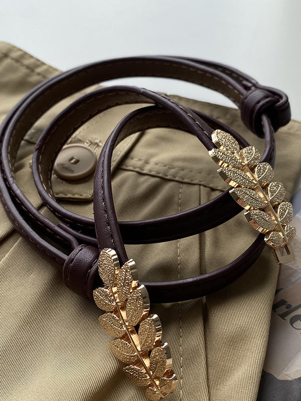 Original Leaf Shape Pu Alloy Belts