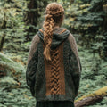 Vintage Celtic Gradient Chunky Hooded Cardigan artswardrobe