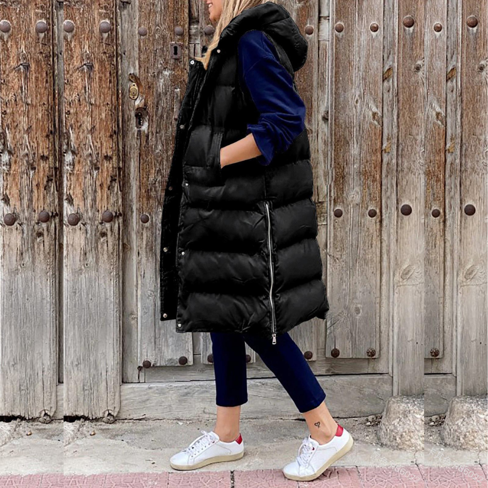 LM | Trendy long hooded jacket