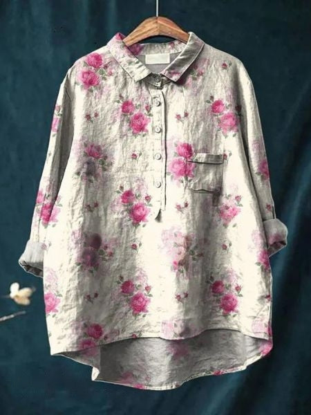 LM | Elegant and versatile floral blouse