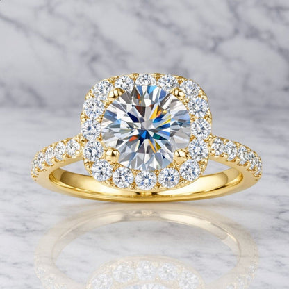 "waverly" Lab Diamond Travel Ring