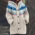 Vintage Icelandic Sheep Landscape Knitted Cozy Cardigan elevenforest