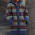 Vintage Fairman Island Contrast Sweater Cardigan artswardrobe