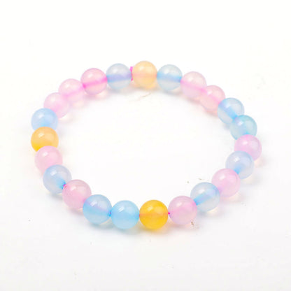 8mm Chalcedony Spiritual Bracelet for Healing & Protection