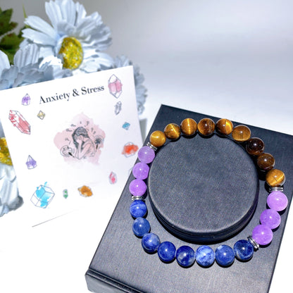 8mm Mixed Crystal Healing Spiritual Bracelet for Balance