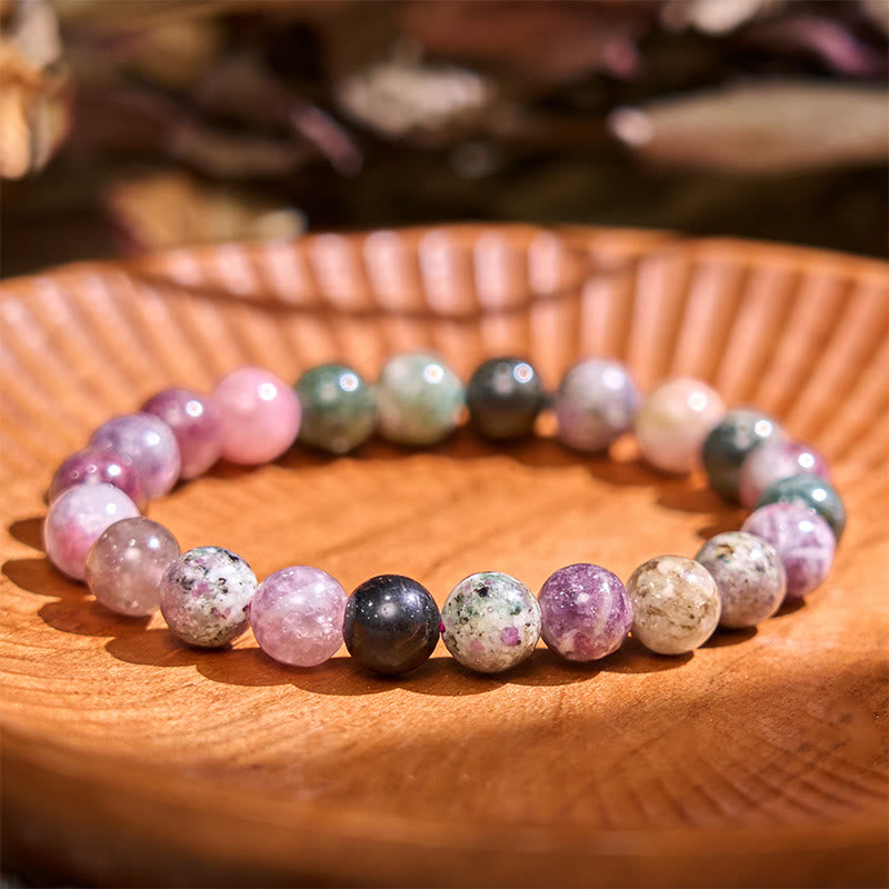 8mm Red Tiger Eye Bracelet for Creativity and Courage