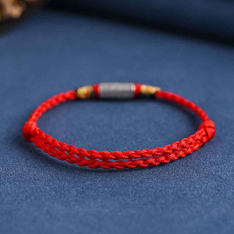 925 Sterling Silver Red String Protection Bracelet | Strength & Luck