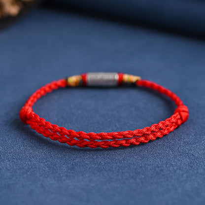 925 Sterling Silver Red String Protection Bracelet | Strength & Luck