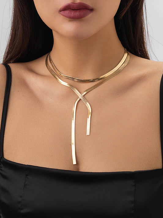 Hollow Color Clavicle Chain Necklaces Accessories