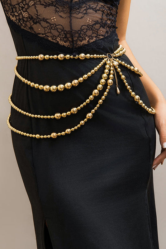 Holiday Style Faux Pearl Body Necklace