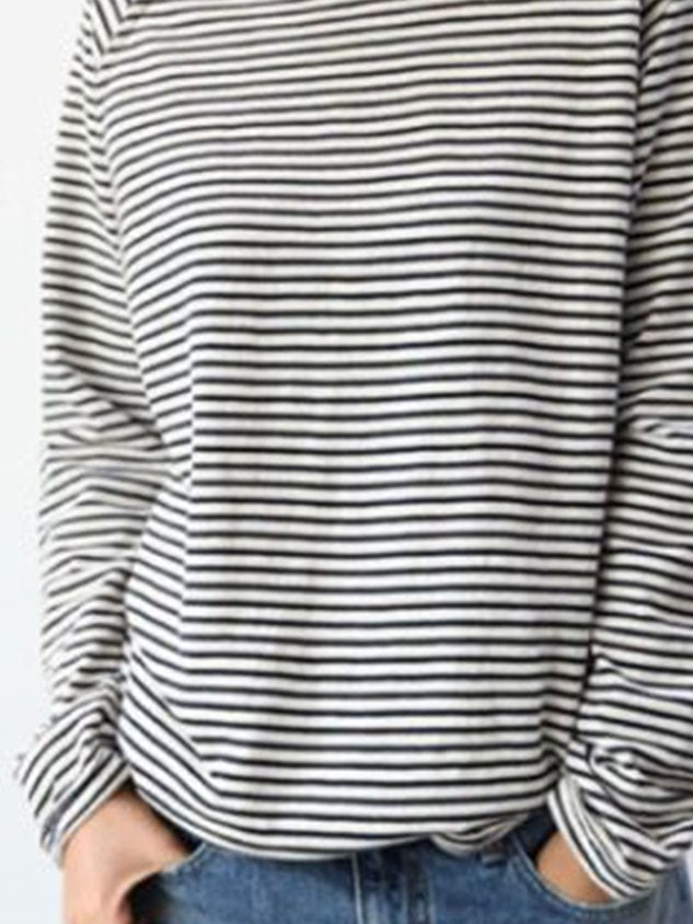 LM | Striped long-sleeved top