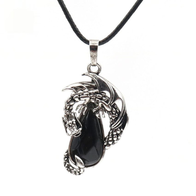 Wyrm Claw Drop Crystal Necklace