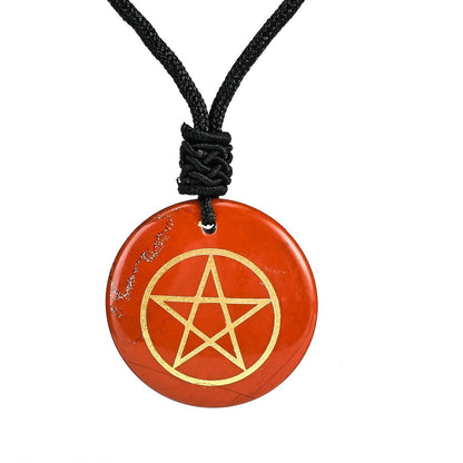 Natural Crystals Pentacle Necklace