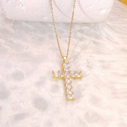 Light Cross Necklace