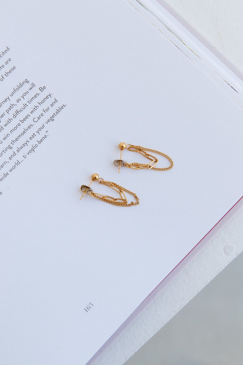 18k Gold Plated Tiffanys Secrets Earrings Gold