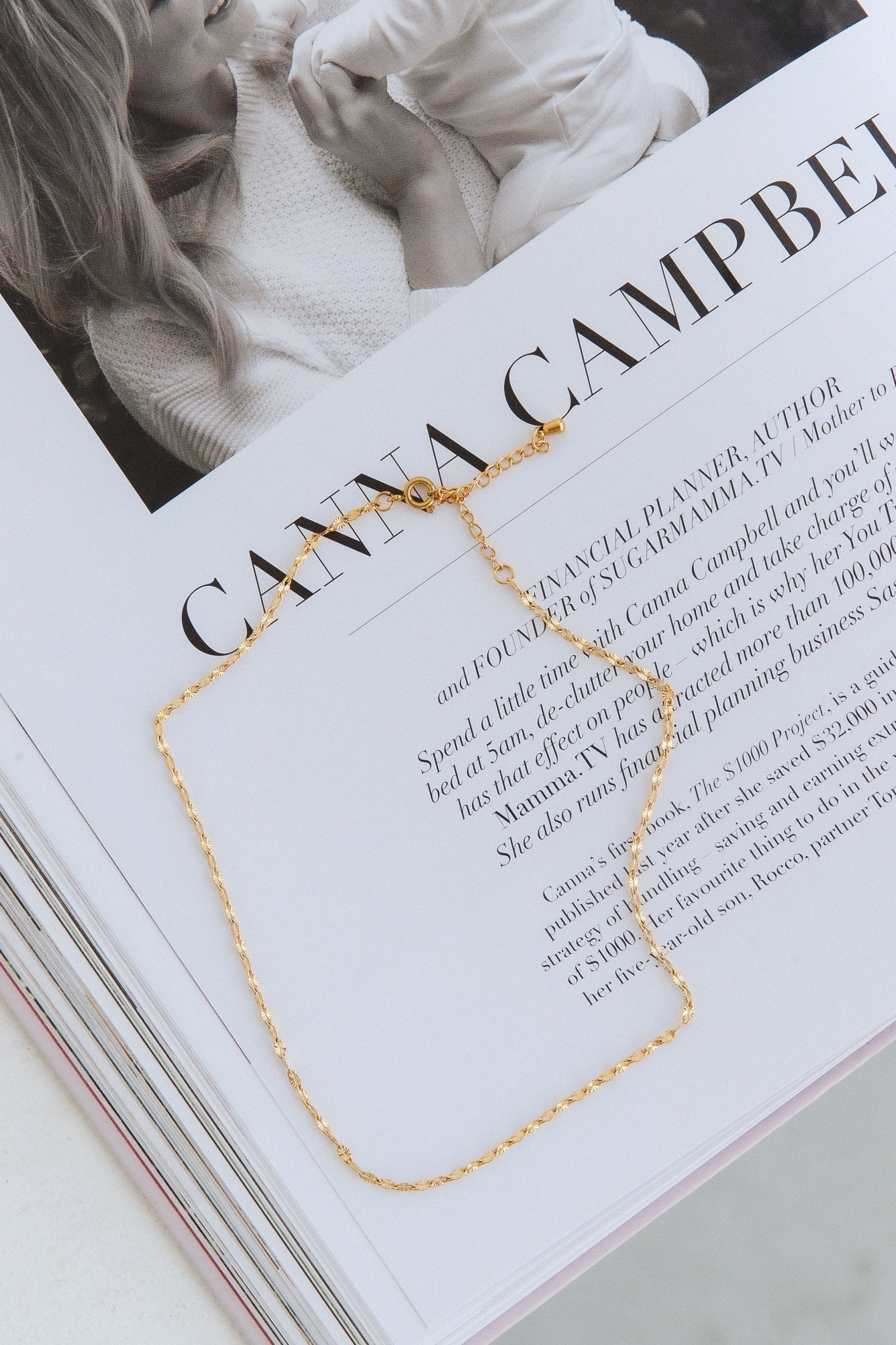 18k Gold Plated Drape on Me Necklace Gold