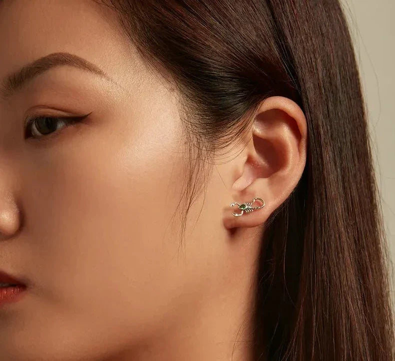 Sterling Silver Scorpion Earrings