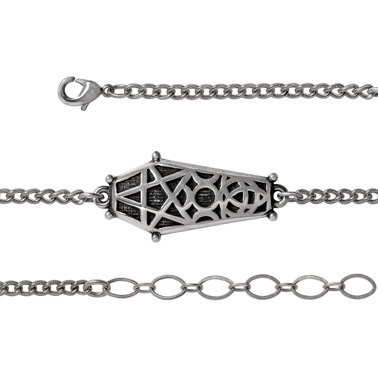 Hex Coffin Bracelet by Alchemy Gothic