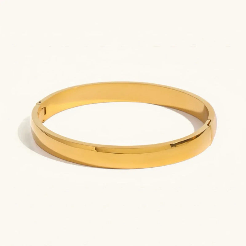 Melina Large Stacking Gold Bangle