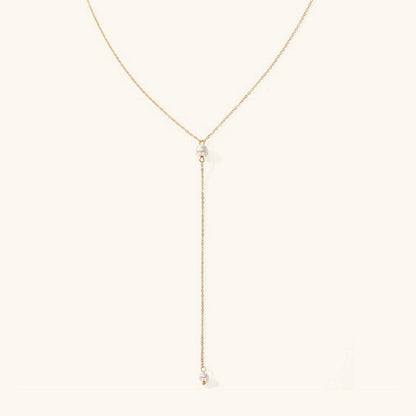 Beatrice Pearl Drop - Y-chain Necklace