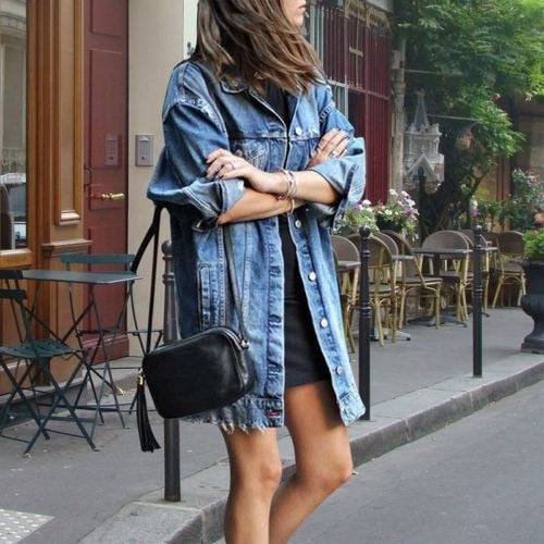 LM | Women's Long denim jacket
