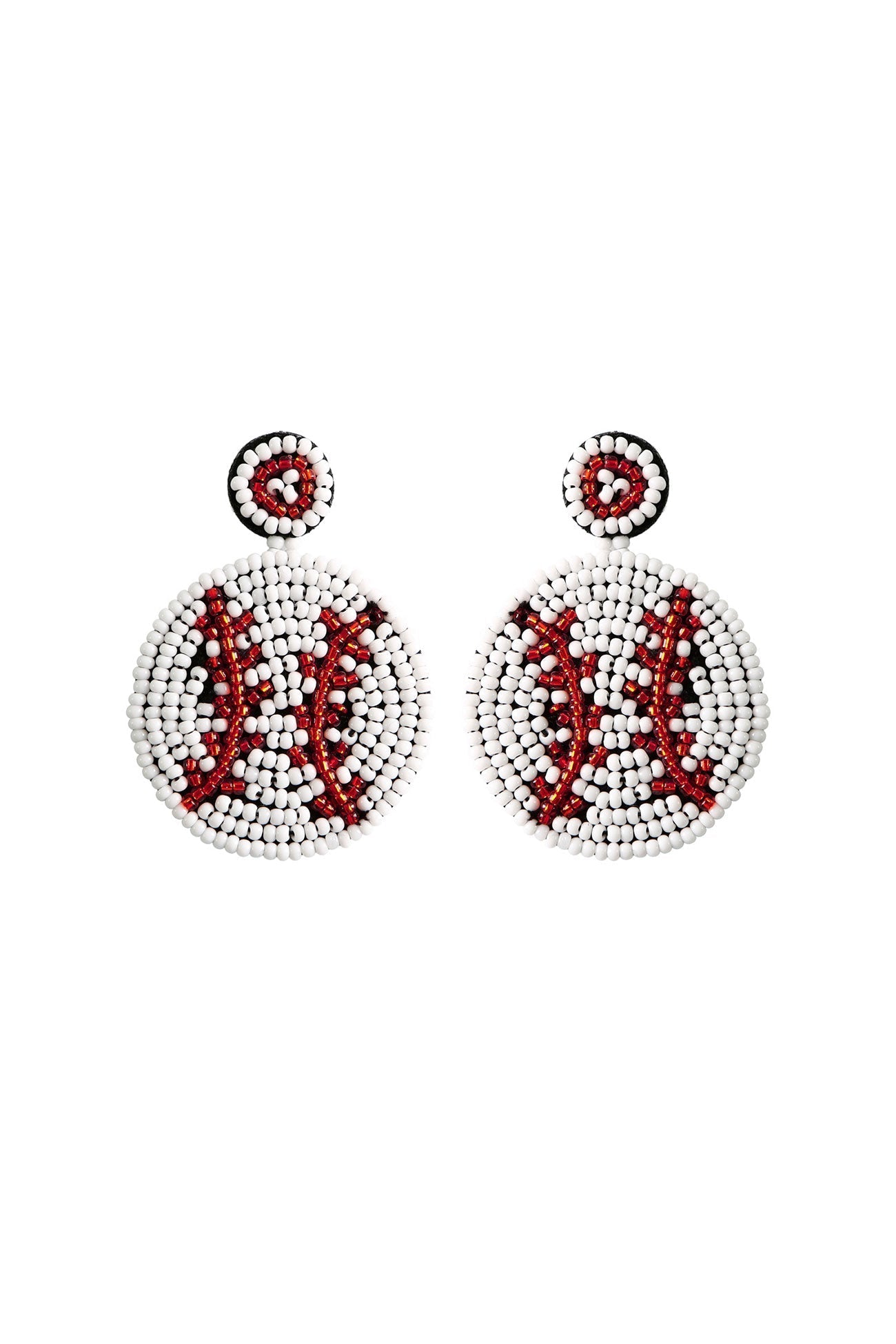 Bohemia Baseball Beaded Earrings
