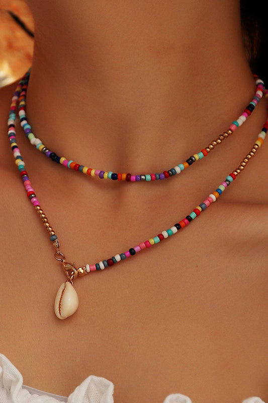 Colorful Beads Shell Necklace