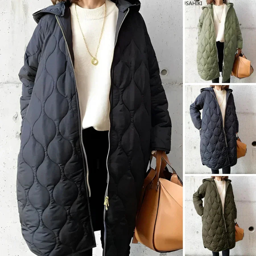 LM | Quilted coat with hood