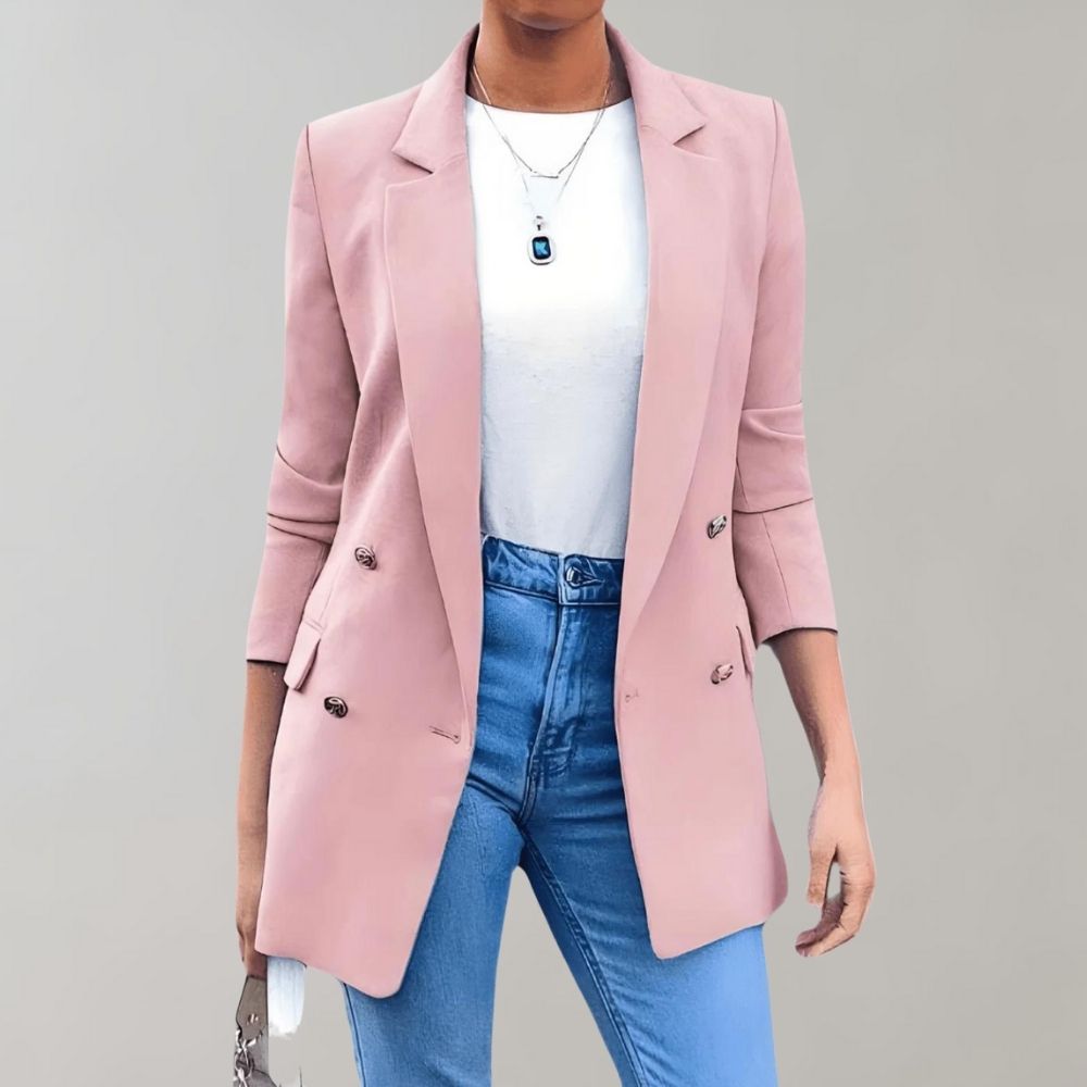 LM | Cosmopolitan long coat for women with an elegant look