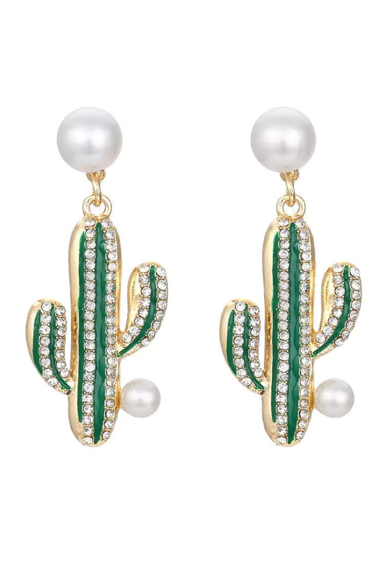 Camilla Pearl Cactus Earrings