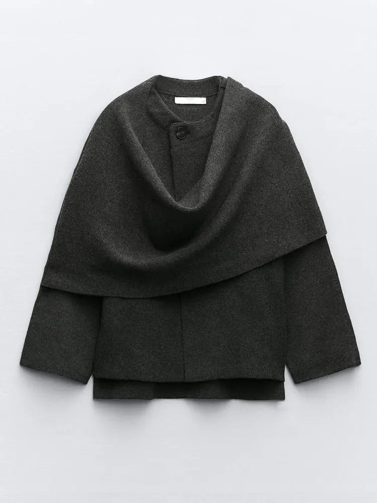 LM | Elegant scarf coat