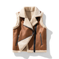 LM | Sleeveless women's coat with fur