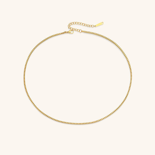 Danica Box Chain - Gold Necklace