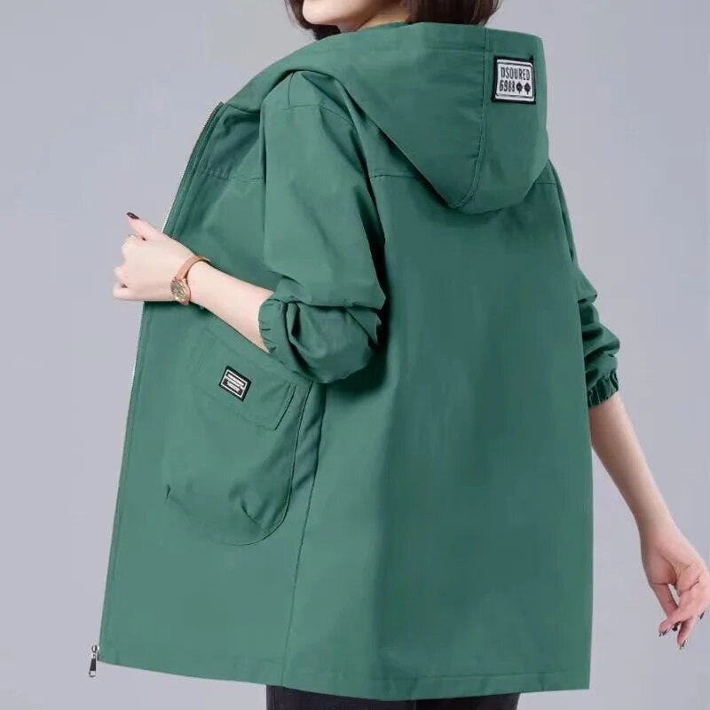 LM | Long spring coat with hood