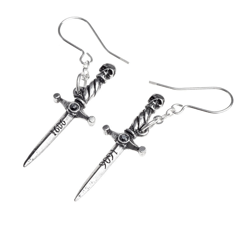 Hand of Macbeth Dagger Earrings by Alchemy Gothic