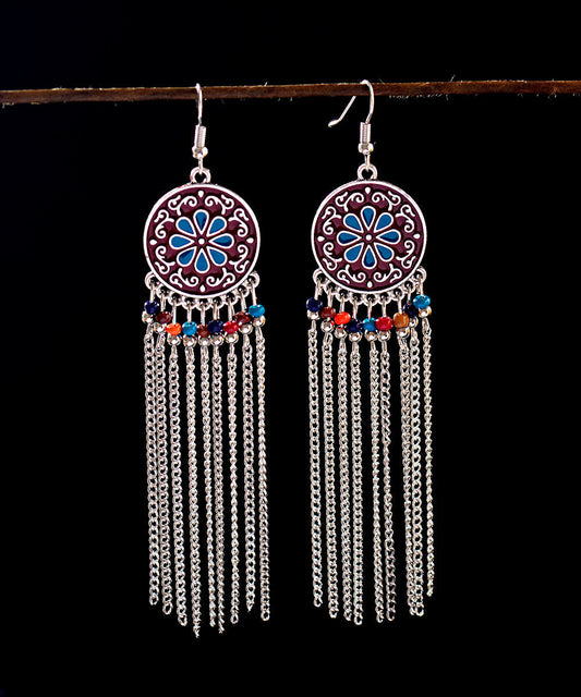 Mulberry Overgild Tassel Drop Earrings