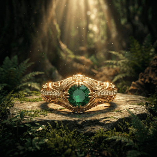 Emerald Grove Guardian Ring