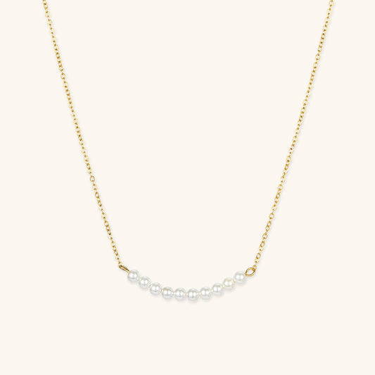 Emilia Pearl Bar Necklace