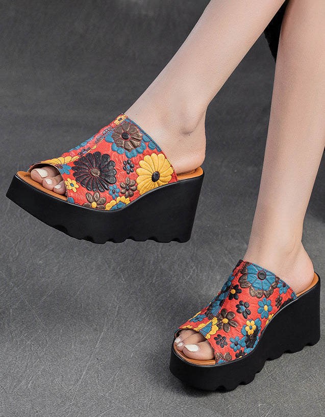 EP à talons compensés LD Floral