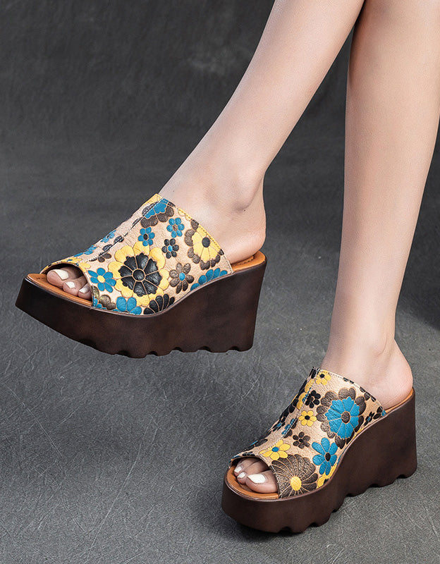EP à talons compensés LD Floral