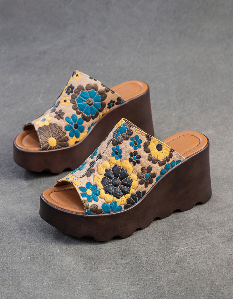 EP à talons compensés LD Floral