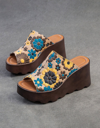 EP à talons compensés LD Floral