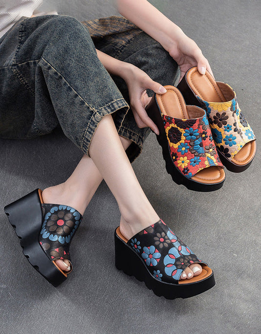 EP à talons compensés LD Floral