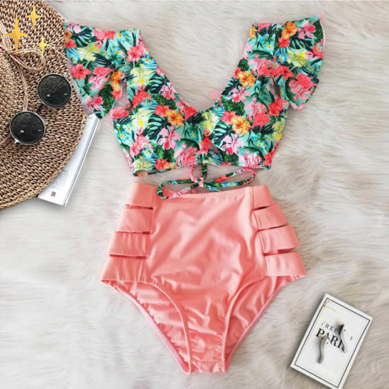 Laura® | High Waisted Bikini Bottom and Top