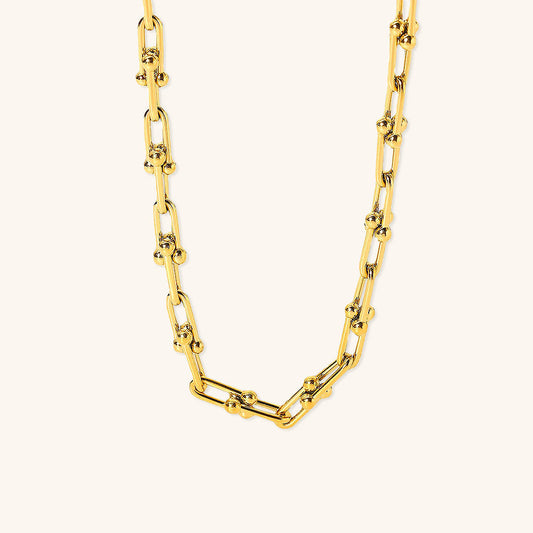 Golden Flow - Linked Chain Necklace