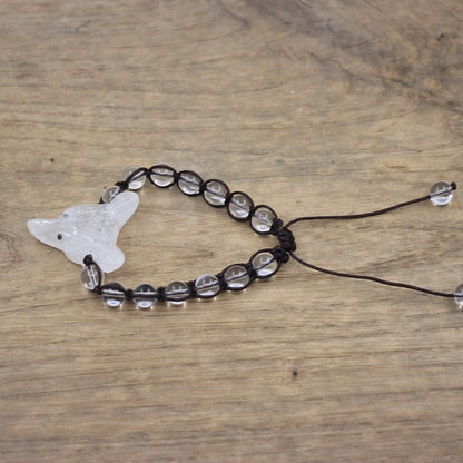 Natural Stone Wolf Beaded Bracelet