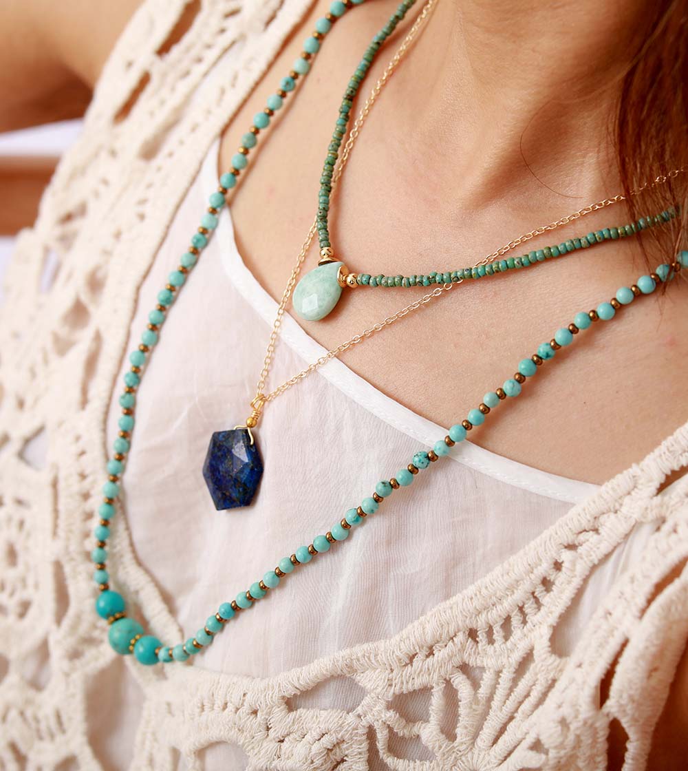 Peaceful Goddess Amazonite Necklace