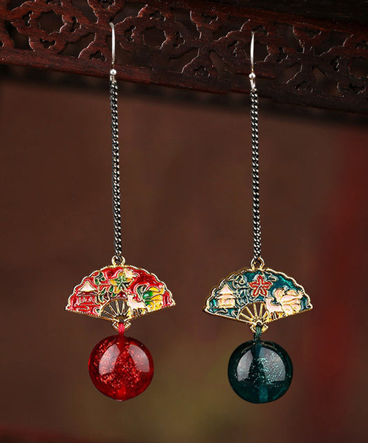 Handmade Asymmetric Design Drop Earrings