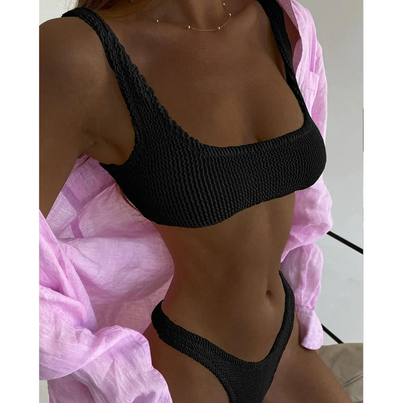 Beautifully Finished Bathing Suit in a Timeless Design