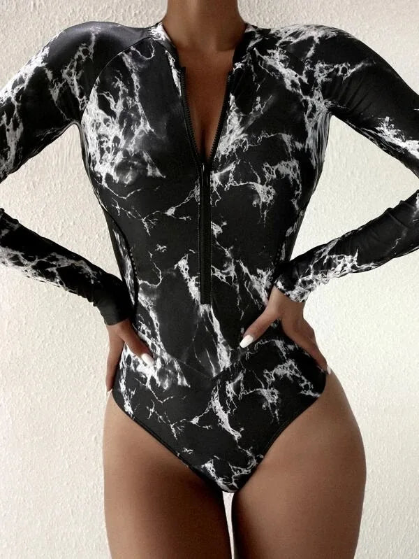 Inspired Bathing Suit With a Contemporary Edge